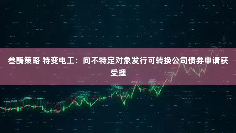 叁酶策略 特变电工：向不特定对象发行可转换公司债券申请获受理